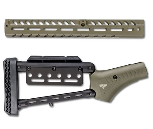 Ranger Point M-LOK handguard och justerbart kolvset erbjuder lättviktsdesign, robust aluminium, ergonomiskt grepp och anpassningsbara funktioner för optimal prestanda.